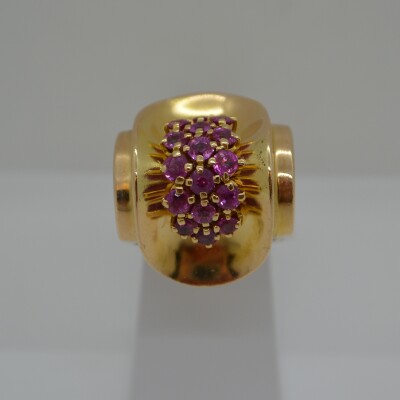 Bague style Fantaisie Rubis