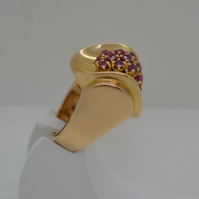 Bague style Fantaisie Rubis