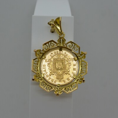 Pendentif Porte Pièce 20 Frs Napoléon