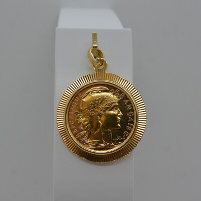 Pendentif Porte Pièce 20Frs Marianne
