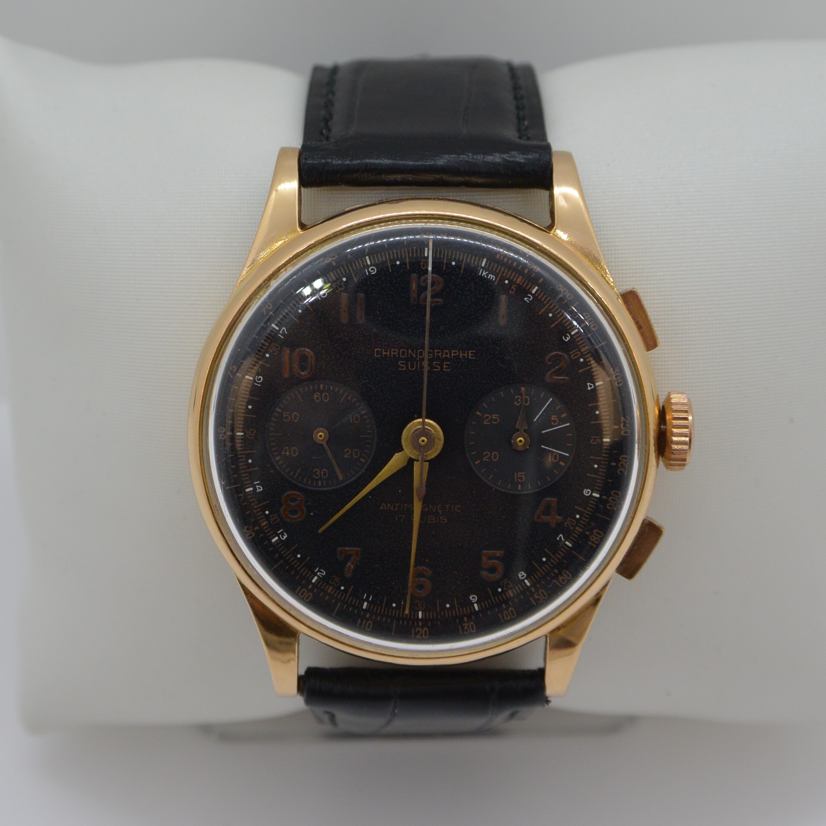 Montre Suisse or jaune vue 1