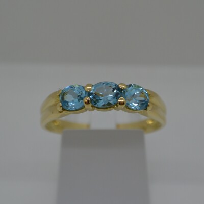 Bague Topaze Bleue