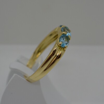 Bague Topaze Bleue