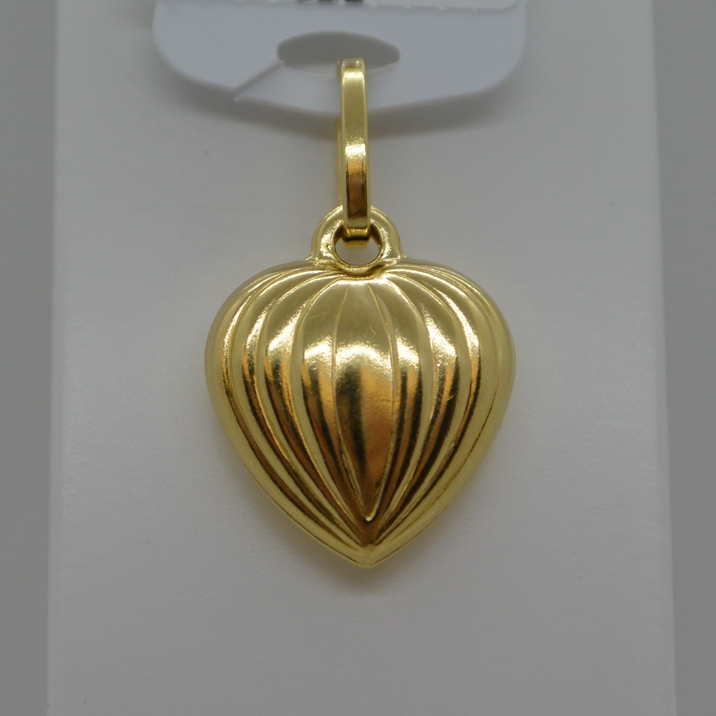 Pendentif Coeur Strié