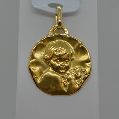 Médaille Enfant et Rose