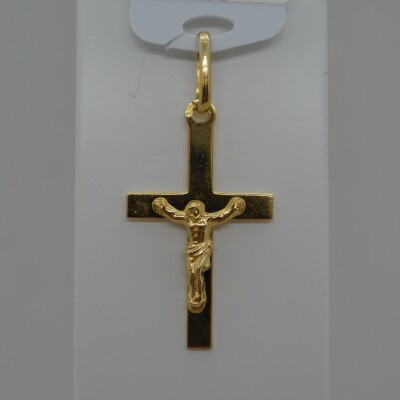 Pendentif Croix Lisse Christ
