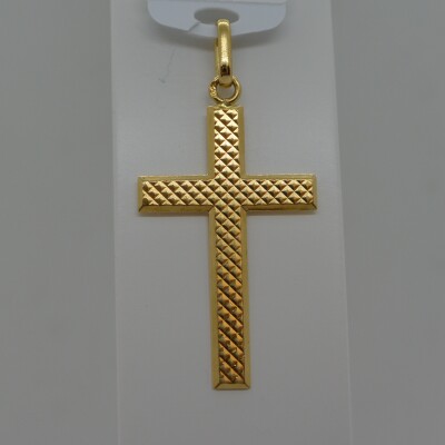 Pendentif Croix Fantaisie Losange