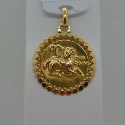Médaille signe Zodiaque Bélier