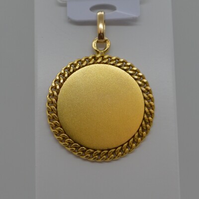 Médaille Vierge entourage dentelle