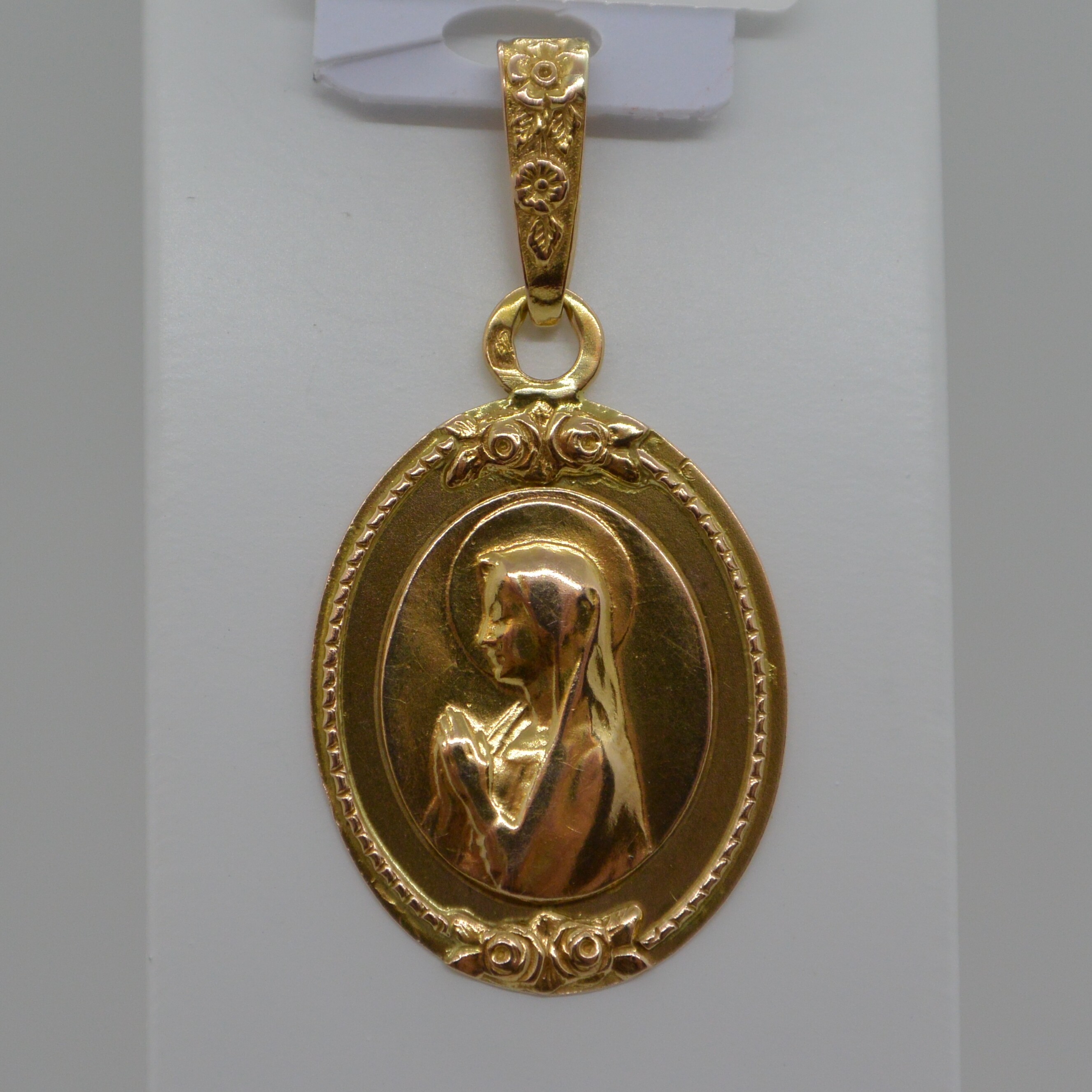 Médaille Vierge Priante Ovale vue 1
