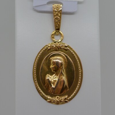 Médaille Vierge Priante Ovale