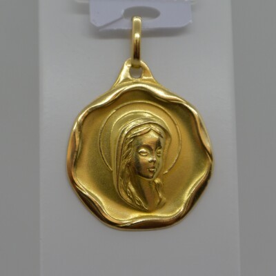 Médaille Vierge liseret ondulé