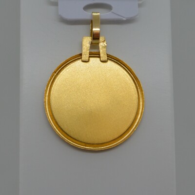 Médaille Vierge Priante entourage strié