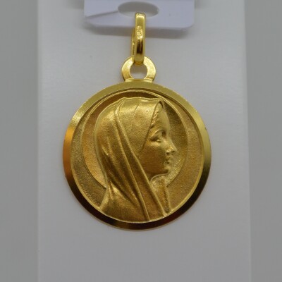 Médaille Vierge Bord Lisse
