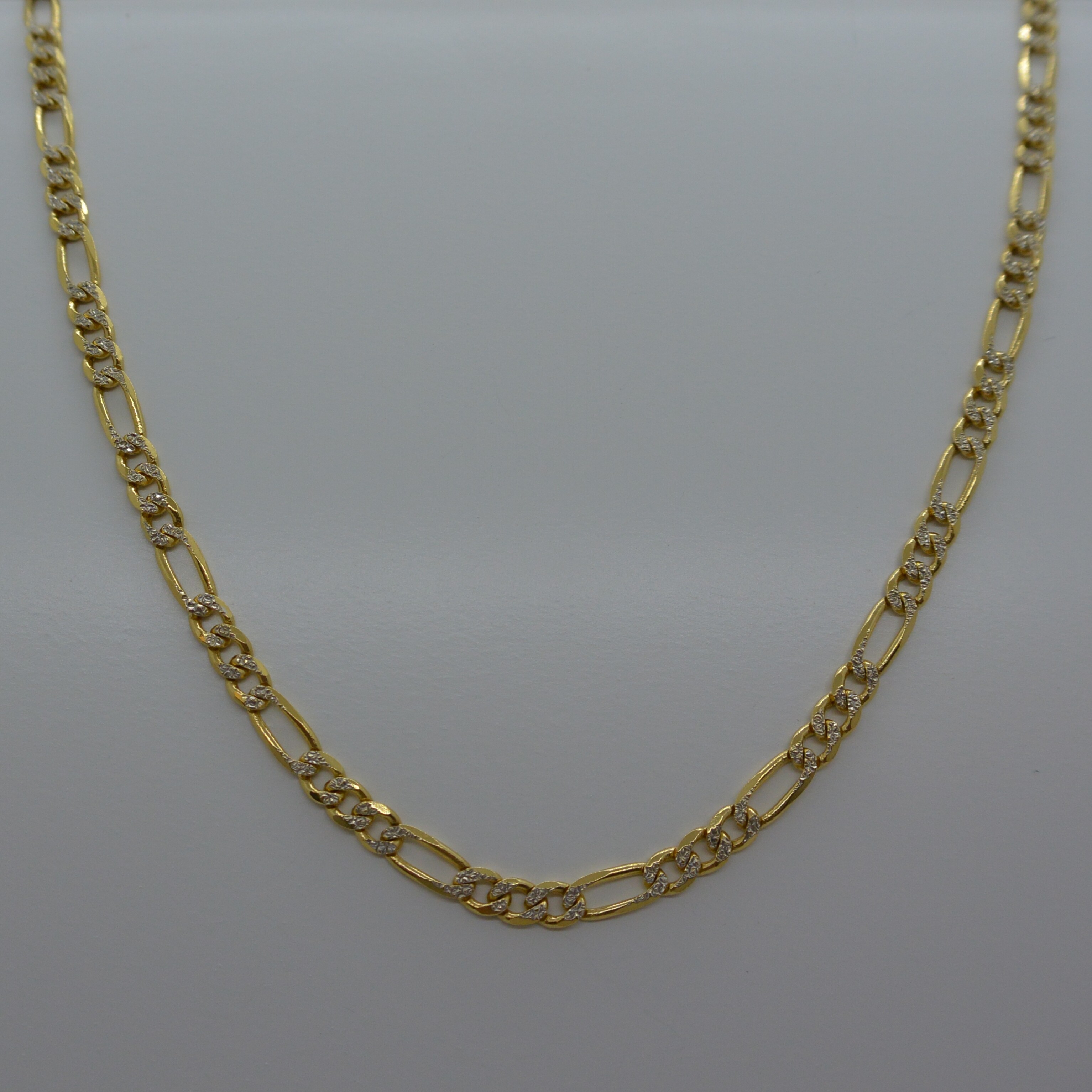 Chaine Maille Alternée Effet Diamanté 3/1 vue 1