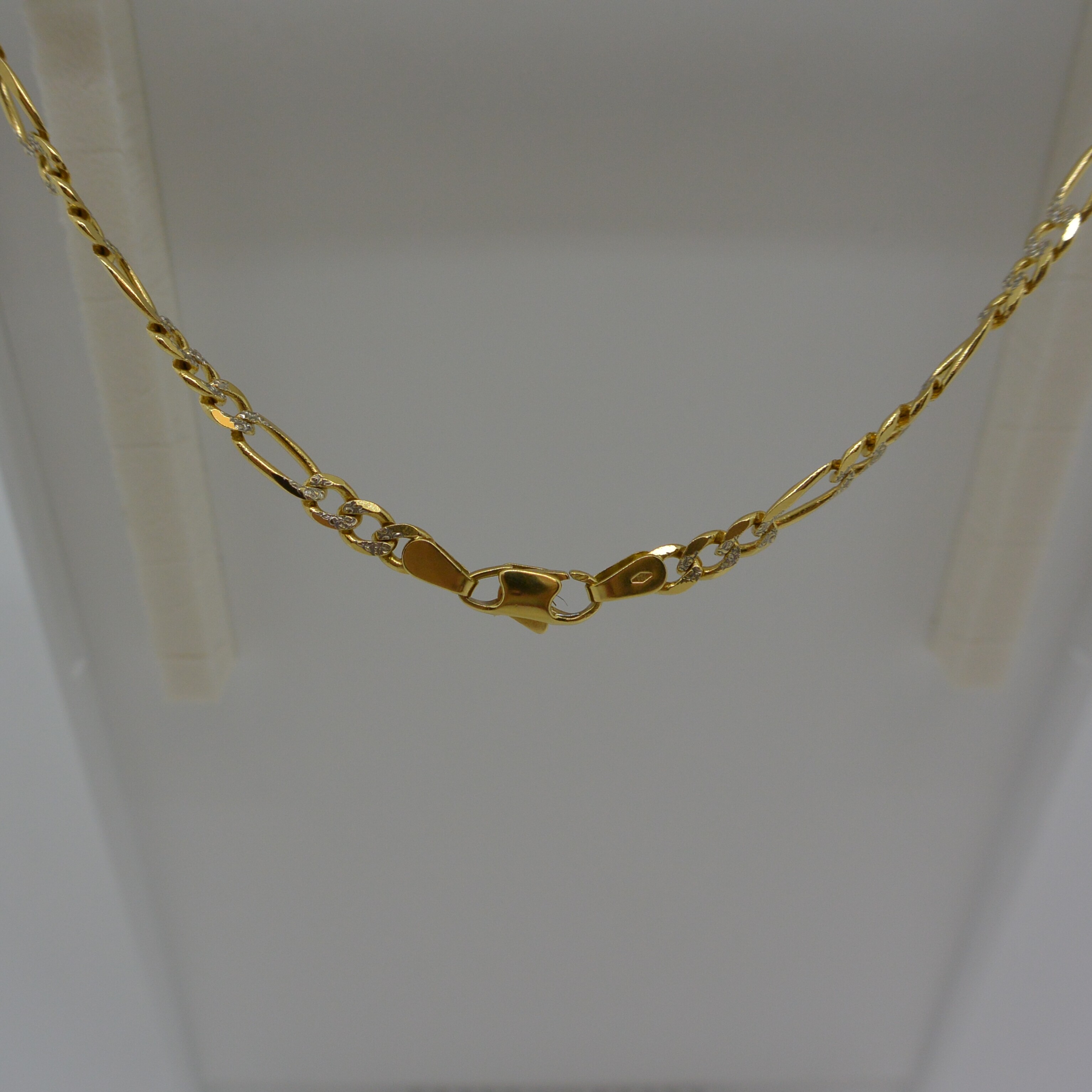 Chaine Maille Alternée Effet Diamanté 3/1 vue 2