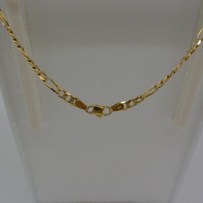 Chaine Maille Alternée Effet Diamanté 3/1