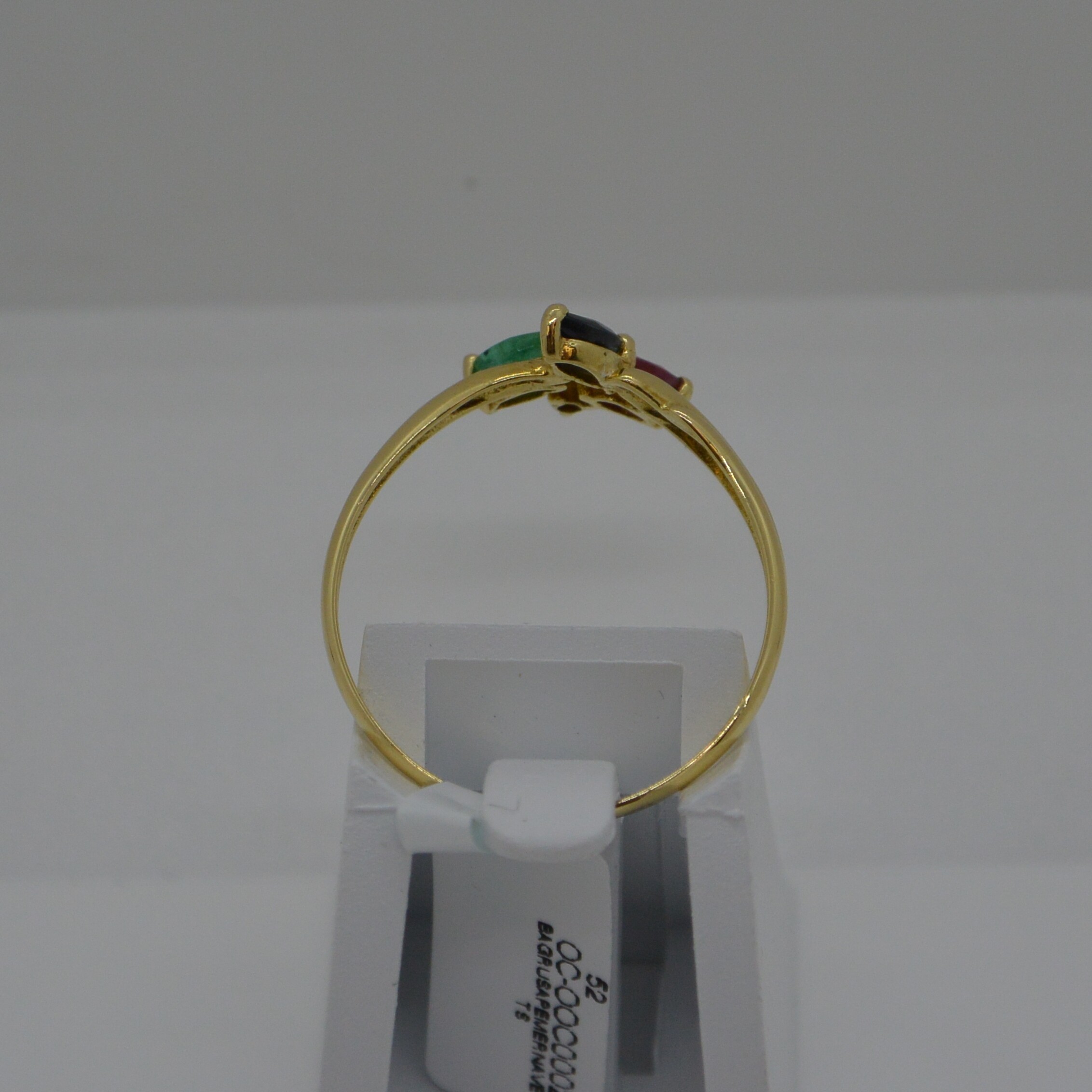 Bague Pierres Précieuses et diamant vue 3