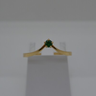 Bague vague émeraude