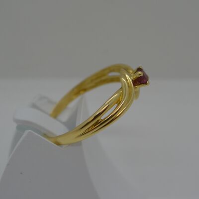 Bague Rubis Corps Croisé
