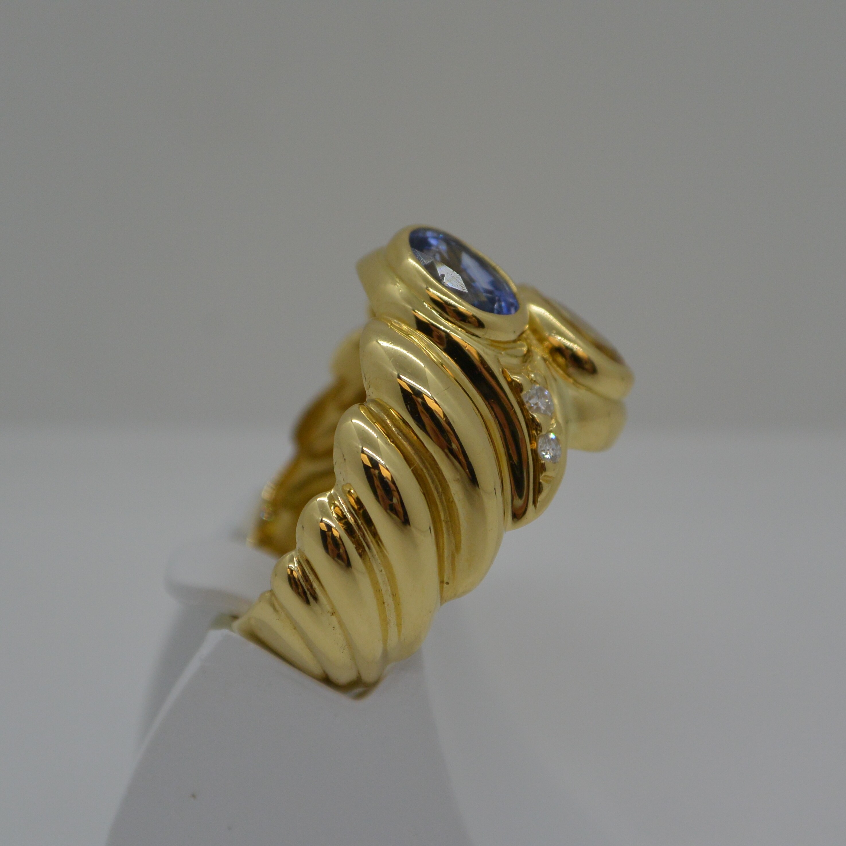 Bague Toi et Moi Citrine/Topaze vue 2