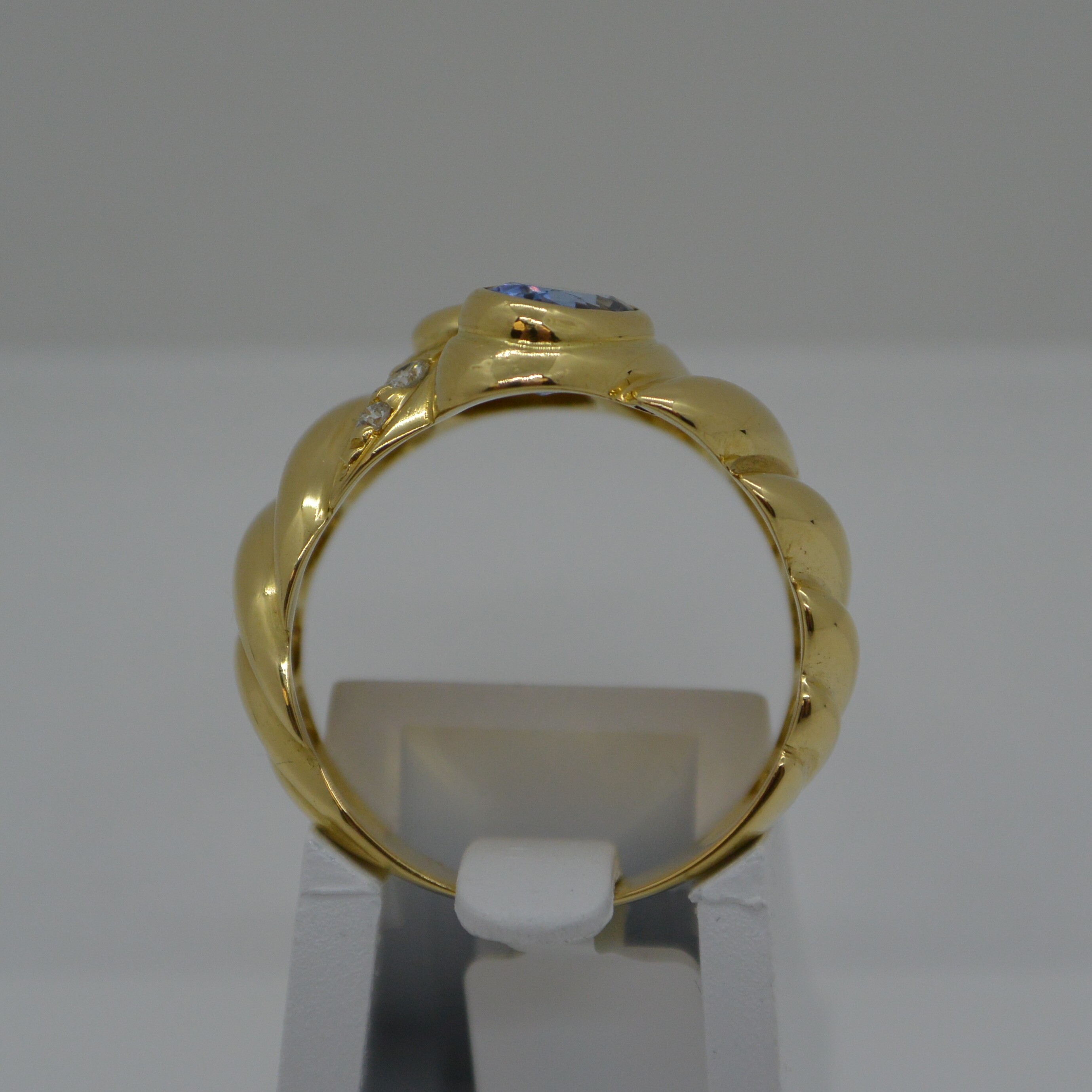 Bague Toi et Moi Citrine/Topaze vue 3