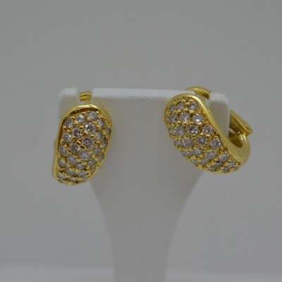 Boucle d'Oreilles Clip Diamants