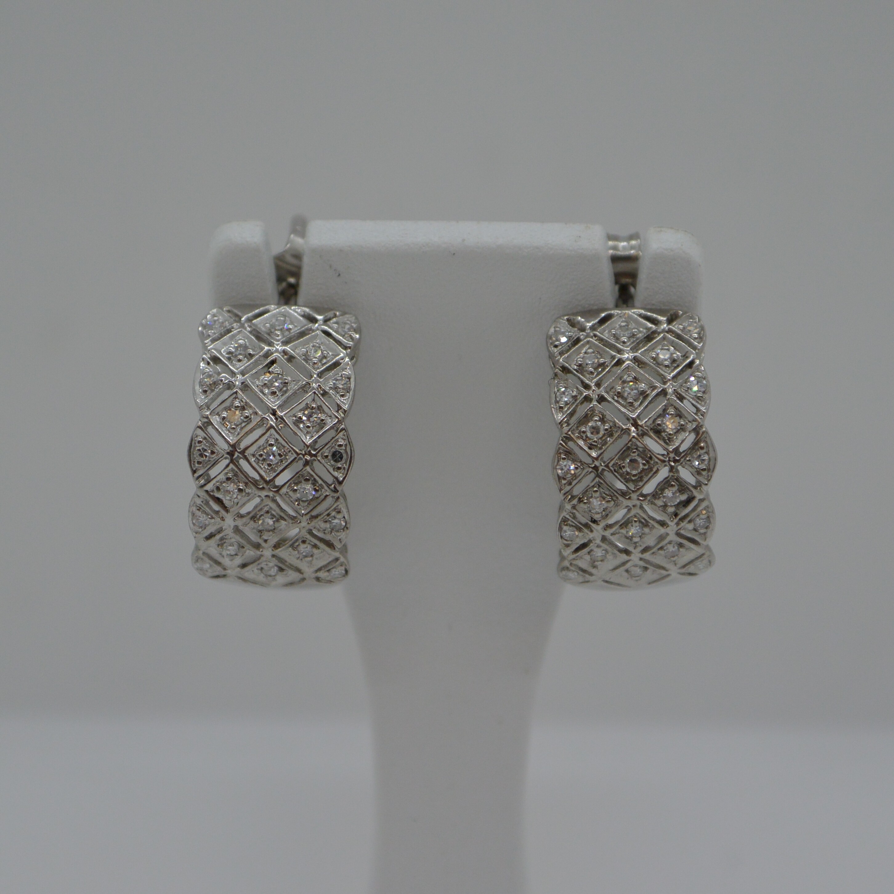 Demi-créoles Diamants vue 1