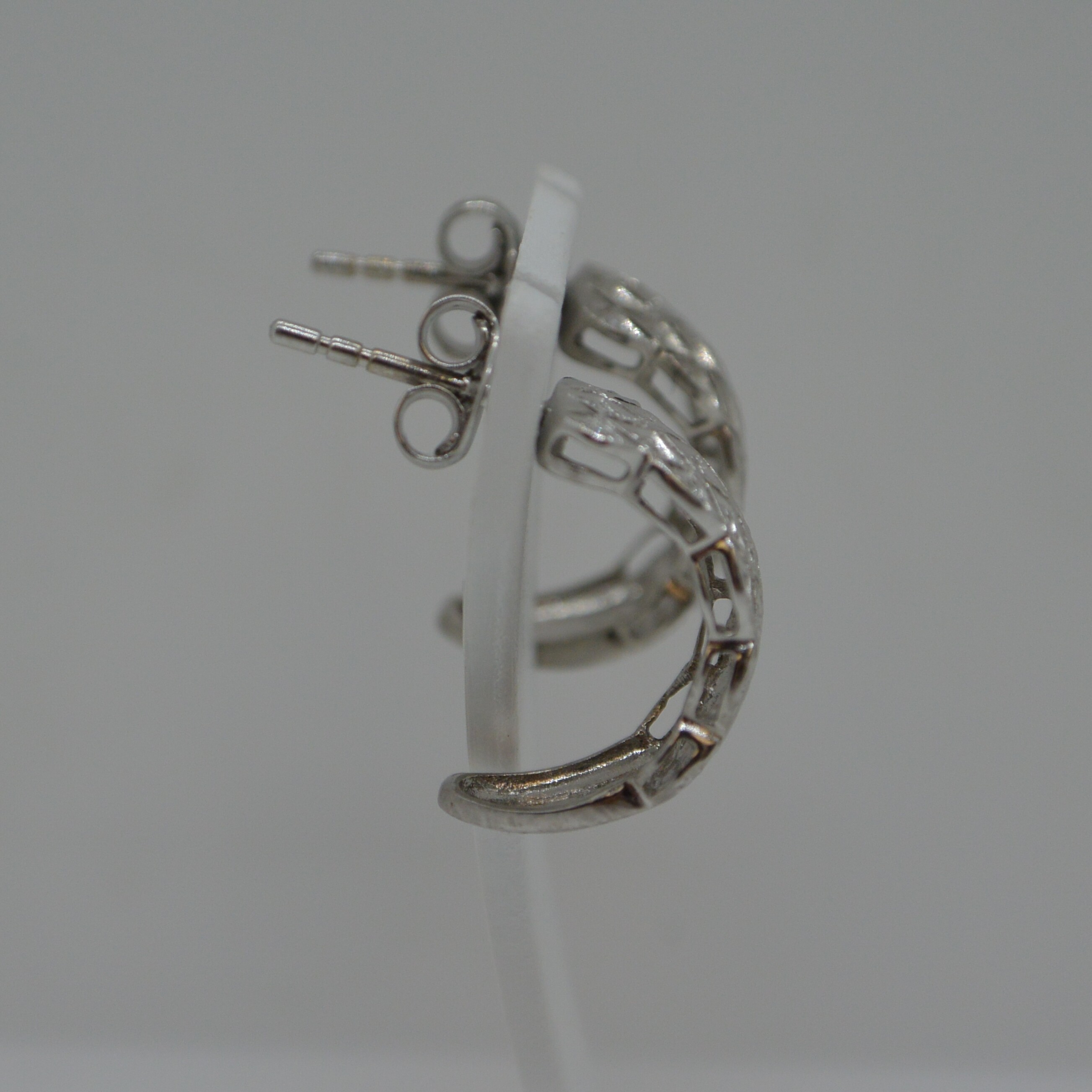 Demi-créoles Diamants vue 2