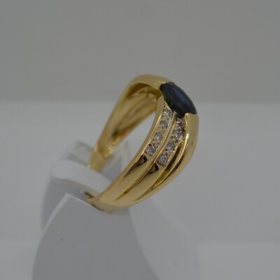 Bague Saphir et Diamants