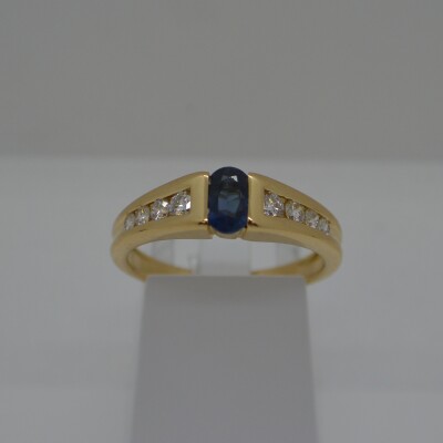Bague Saphir et Diamants