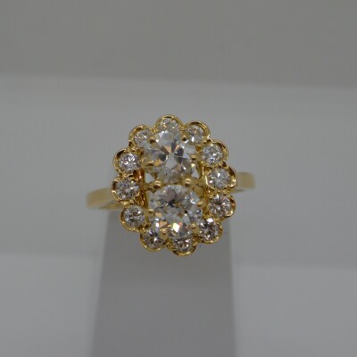 Bague forme Fleur Diamants