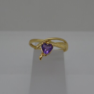 Bague Améthyste Coeur