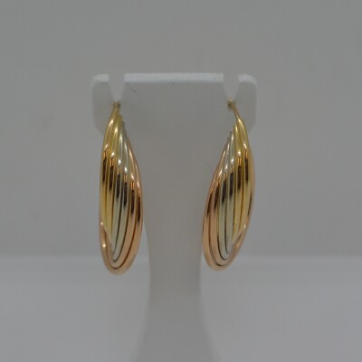 Créoles 3 ors 6 rangs