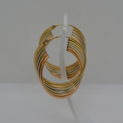 Créoles 3 ors 6 rangs