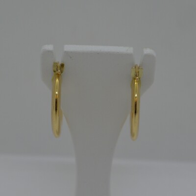 Créoles Fil Plat Bombé