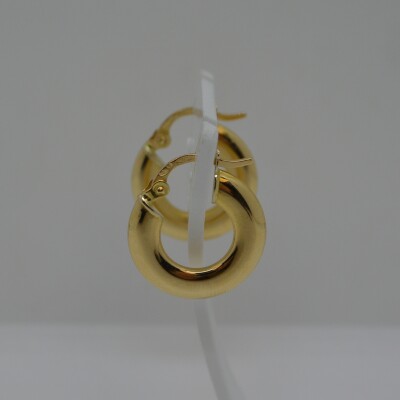 Créoles Fil Plat Bombé