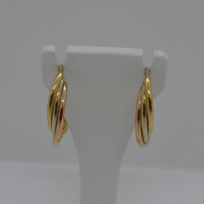 Créoles 3 Ors Vrillés