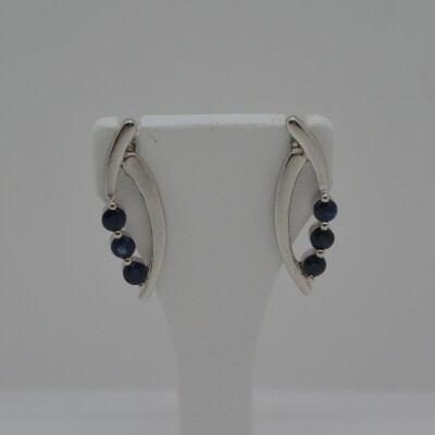 Boucles d'Oreilles Saphirs