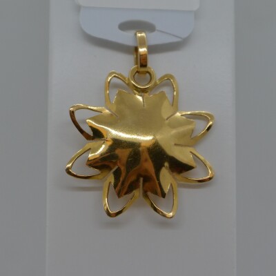 Pendentif Fleur Perle Blanche