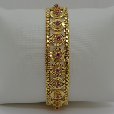 Bracelet Fantaisie Saphir Rose