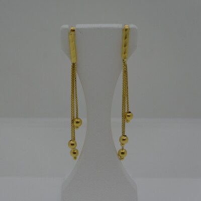 Boucles d'Oreilles Pendantes Chaine Vénitienne