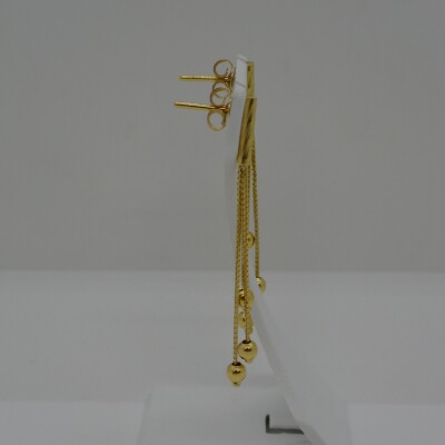 Boucles d'Oreilles Pendantes Chaine Vénitienne