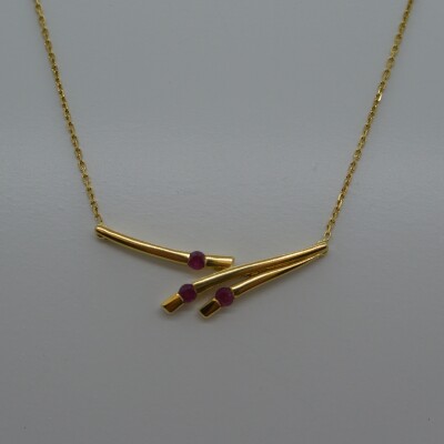 Collier Fantaisie Rubis
