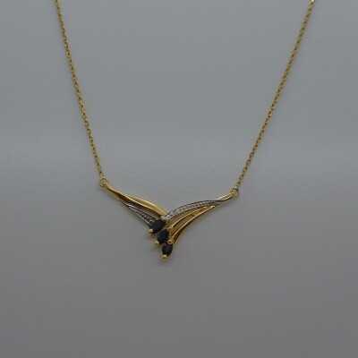 Collier Vague Saphirs