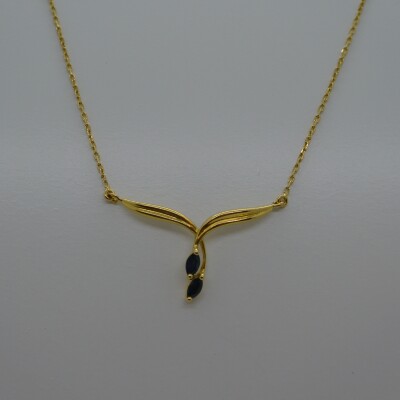 Collier Vague Saphirs