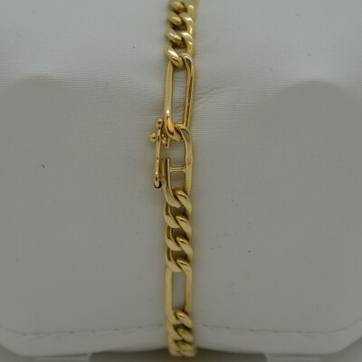 Bracelet Maille Alternée 3/1