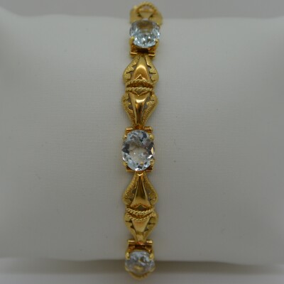 Bracelet Articulé Aigue Marine