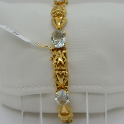 Bracelet Articulé Aigue Marine