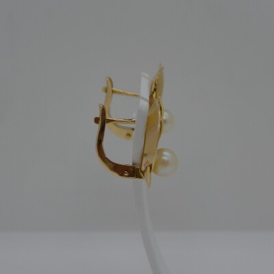 Dormeuse Fantaisie Perle Blanche